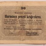 Szabadságharc 30 krajcár 1849 fotó