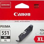 Canon CLI-551XL fekete tintapatron (eredeti) fotó