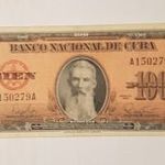 Kuba 100 peso 1959 P93a EF bankjegy fotó