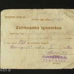 Csongrádi zsirbeadás igazolás 1952 fotó