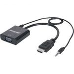 HDMI - VGA konverter, audió kábellel Manhattan 151559 fotó