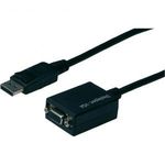 DisplayPort / VGA adapter [1x DisplayPort dugó - 1x VGA alj] fekete fotó