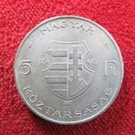 KOSSUTH 5 FORINT 1946 EZÜST: 20g kiv fotó