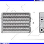 MITSUBISHI COLT 4 1992.03-1995.07 /CA/ Fűtőradiátor 170x140x33 fotó