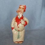 antik kerámia figura italos palack figura porcelán likőrös palack tréfás italos figura 1920 as évek fotó