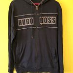 Hugo Boss Jacket Hooded férfi navy kék kapucnis pulóver Méret: L fotó