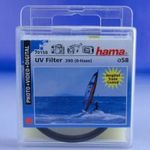 0E171 HAMA UV FILTER 58 mm UV 390 (0-HAZE) M58 fotó