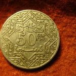 Marokkó nikkel 50 centimes 1921 fotó