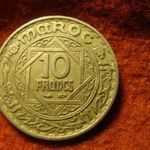 Marokkó nikkel 10 franc 1947 fotó