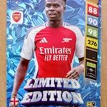 Bukayo Saka Arsenal Limited Edition focis kártya Panini FIFA 365: 2024-2025. Adrenalyn XL fotó