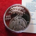 HONFOGLALÁS 2000 FORINT 1996 EZÜST: 31, 46g/925 PP, enyhe mikrokarc ! fotó