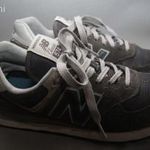 New Balance, valódi bőr-textil, sötétszürke, kényelmes, vagány, sportcipő, cipő 39, 5 -női fotó