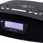 soundmaster URD480SW Rádiós ébresztőóra URH AUX, CD, USB Fekete fotó