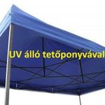 UV állóbb 3x4, 5 kék rendezvény sátor árusító piaci horgász kerti pavilon ST30 fotó