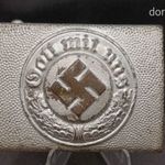 POLIZEI övcsat - "Gott mit Uns" - II. világháborús német fotó