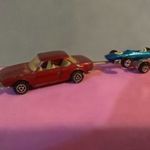 Régi majorette BMW 3.0 csi és versenyautó trailer =70= fotó