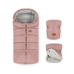 Petite and Mars Téli szett Jibot 3in1 bundazsák és kézmelegítő kesztyű babakocsira Jasie Dusty Pink fotó