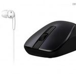 Genius MH-7018 wireless mouse Black + In-ear Headset White (Gyártói cikkszám: 31280006401) fotó