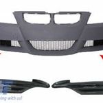 Carbon Front Splitters Spoiler csak BMW 3-as sorozat E90 E91 Sedan Touring (2005-2008) M-tech lök... fotó