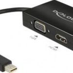 Delock 62631 Kijelző csatlakozó / VGA / HDMI / DVI Átalakító [1x Mini DisplayPort dugó - 1x VGA a... fotó