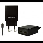 Beline 0011 Hálózati 2xUSB-A töltő (5V / 2A) + 1m Micro-USB töltőkábel (BELI0011) fotó