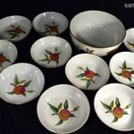 ROYAL WORCESTER GYÜMÖLCS MINTÁS KOMPÓTOS SZETT 10 SZEMÉLYRE X fotó