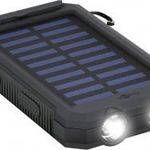 Goobay Goobay 49216 Solar Powerbank 8000 mAh, 2x USB-A Anschlüsse, LED-Anzeige, Schwarz 49216 Nap... fotó