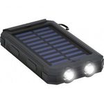 Goobay Goobay 49216 Solar Powerbank 8000 mAh, 2x USB-A Anschlüsse, LED-Anzeige, Schwarz 49216 Nap... fotó