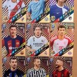 9 Gold Time Machine focis kártya Panini FIFA 365 2024. Lewandowski Modric Müller Giroud Walker fotó