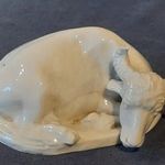 Nagyon ritka porcelán figura szarvasmarha fotó