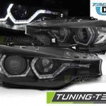 BMW F30/F31 10.11 - 05.15 ANGEL EYES LED Fekete DRL Első lámpa fotó