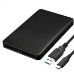 Külső merevlemez ház, 2.5" SATA HDD, USB 3.1, max. 8TB SSD/HDD-vel kompatibilis, fekete fotó