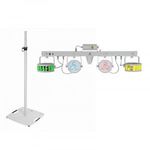 EUROLITE Set LED KLS Laser Bar FX Light Set white + BPS-3 Loudspeaker Stand white fotó