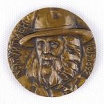 1M140 M. Smakov : Walt Whitman bronz plakett fotó