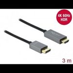 Delock Aktív DisplayPort 1.4 - HDMI kábel 4K 60 Hz (HDR) 3 m (85930) (D85930) fotó