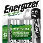 Tölthető elem, AA ceruza, 4x2000 mAh, ENERGIZER 'Power Plus' fotó