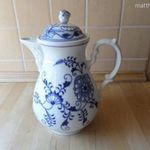 Régebbi hagymamintás porcelán kiöntő kanna teáskanna 1, 5 liter fotó