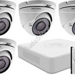 4 dome infrakamerás megfigyelőrendszer HIKVISION HDTVI 116616 fotó