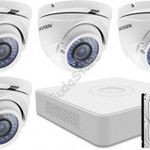 4 varifokális dome infrakamerás megfigyelőrendszer HIKVISION HDTVI 116624 fotó