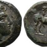 Philip II - Antipater & Philip V (i.e.359-294) AE Unit, Apollo, ókori görög bronz fotó