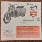 Manuhrin Hobby motorkerékpár hirdetés / DKW fotó