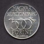 500 forint ezüst 1986 "Budavár visszavétele" BU fotó