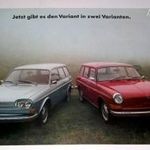 3db VW retró prospektus + Autólegendák Trabant 601 - 2db újság fotó