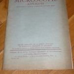 Mikroszkóp folyóirat 1957 francia nyelv fotó