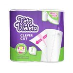 VIOLETA háztartási papírtörlő PIKNIK CLEVER CUT 3 rétegű, 2 tekercs fotó