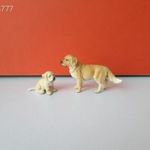 Eredeti Schleich Golden Retriever kutya és kölyke állatfigura !! fotó