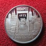 PEST-BUDA-ÓBUDA EMLÉKÉREM 1873-1973 EZÜST: 21, 3g835 PP, nagyon enyhe oxidfolt fotó