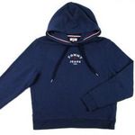 EREDETI TOMMY HILFIGER (XS / S) *EXCLUSIVE* NŐI HOSSZÚ UJJÚ KAPUCNIS PULÓVER FELSŐ fotó