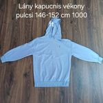 Lány kapucnis vékony pulcsi 146-152 cm fotó