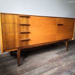 CSEHSZLOVÁK RETRO "UP ZÁVODY" SIDEBOARD KOMÓD 3 DB #086 fotó